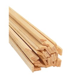 1/16 x 1/4 Balsa strips (packed 10s)