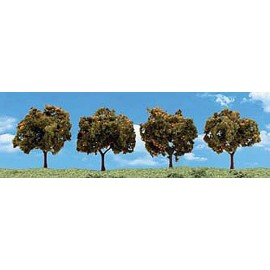 2in.-3in. Orange Trees - Pack of 4