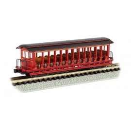Jackson Sharp Open-Sided Excursion Car - Burgundy & Black