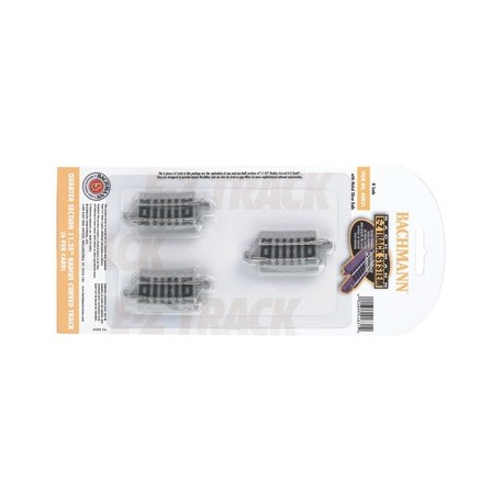 nick silv Quarter Section 11.25in. radius Curved Track (6/Card)