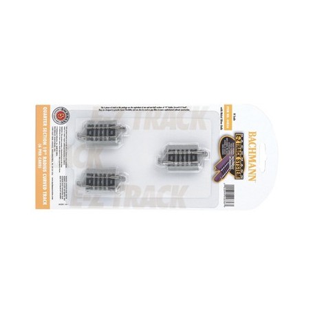nick silv Quarter Section 19in. radius Curved Track (6/Card)