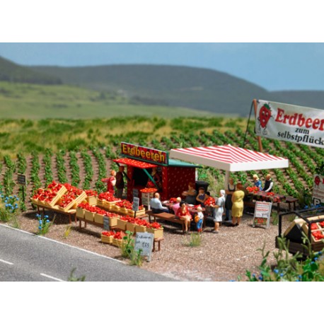 Strawberry sales stand