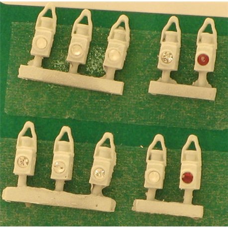 BR Head & Tail Lamps White (10)