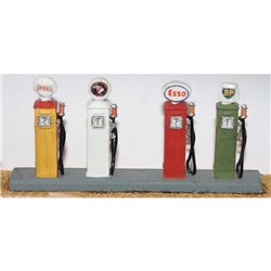 4 x 1940/60's Petrol Pumps - Unpainted