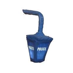 Illuminated Police Wall Lamp - Unpainted