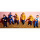 6 x Fishermen / Trawlermen - Unpainted