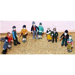 10 Standing figures of the 1920's - Unpainted