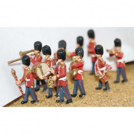 Marching Guards Band (10 figures) - Unpainted