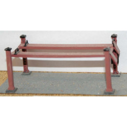 Garage 4 pillar Hydraulic Car Ramp (OO Scale 1/76th) - Unpainted