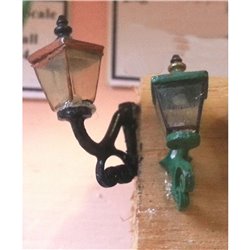 Square Wall Lamps x 4 - Unpainted