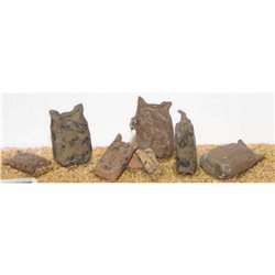 8 Assorted Sacks (OO Scale 1/76th) - Unpainted