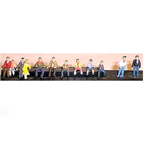 12 fairground figures for Noah's Ark - Unpainted