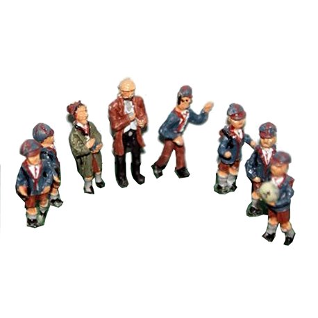 8 x Schoolboys and teacher - Unpainted