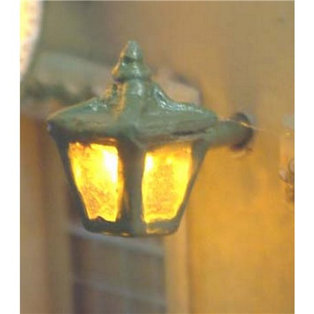 Illuminated Wall Light Ornate Globe - Unpainted