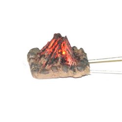 Small Illuminated Camp Fire - Unpainted