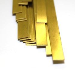 0.064 x 1 in. brass strip (1.62 x 25.40 mm)