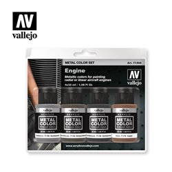 AV Vallejo Metal Color Set - Engine