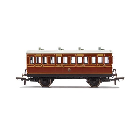 LB&SCR, 4 Wheel Coach, 1st Class, Fitted Lights, 474 - Era 2