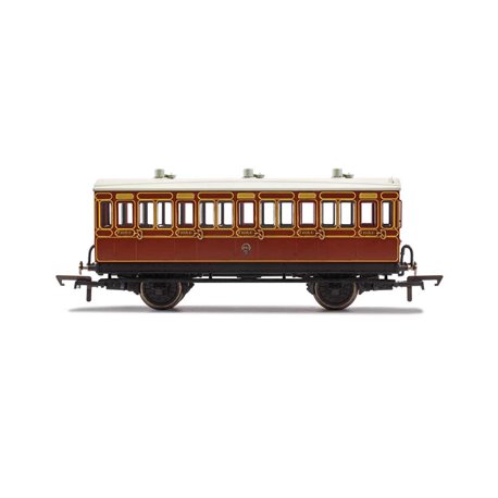 LB&SCR, 4 Wheel Coach, 3rd Class, Fitted Lights, 882 - Era 2