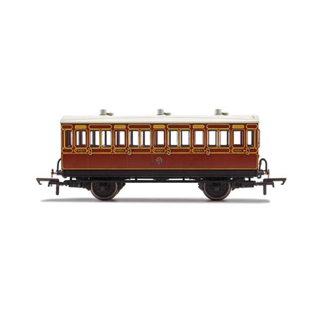 LB&SCR, 4 Wheel Coach, 3rd Class, Fitted Lights, 881 - Era 2