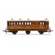 LNER, 6 Wheel Coach, Brake 3rd Class, Fitted Lights, 4589 - Era 3