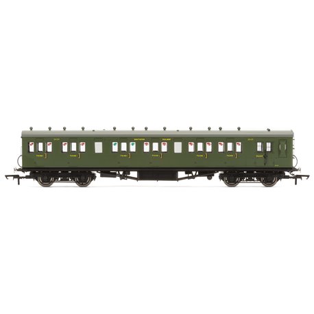 SR 58 Maunsell Rebuilt Ex- LSWR 48 Six Compartment Brake Third 2625 - Era 3