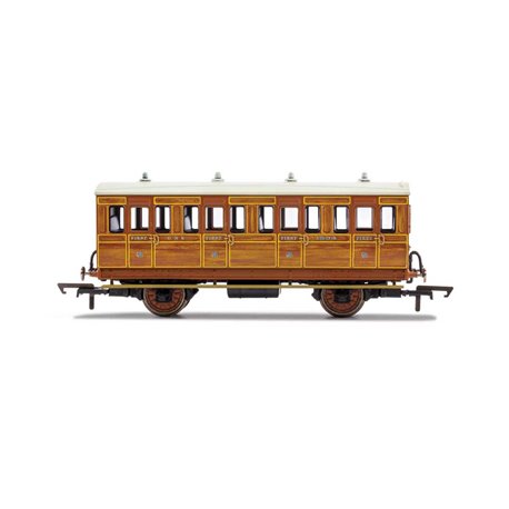 GNR, 4 Wheel Coach, 1st Class, Fitted Lights, 1534 - Era 2