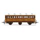 LNER, 6 Wheel Coach, 3rd Class, Fitted Lights, 4142 - Era 3