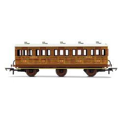 LNER, 6 Wheel Coach, 3rd Class, Fitted Lights, 4142 - Era 3