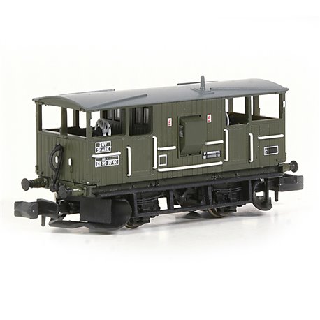BR 20T 'Shark' Ballast Plough Brake Van BR Departmental Olive Green