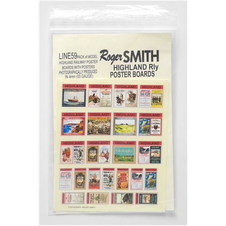 Pre-Group Highland Railway Poster Boards with Posters