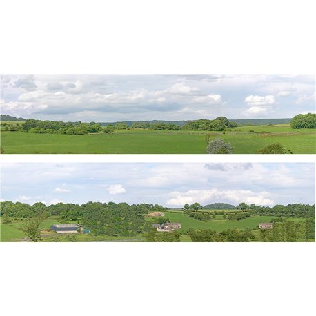 Derbyshire village OO Backscene (15"x10’) pack C