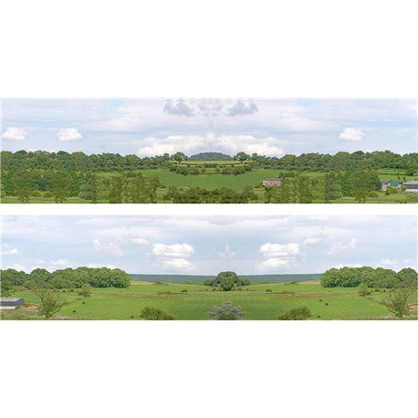 Derbyshire village OO Backscene (15"x10’) pack D