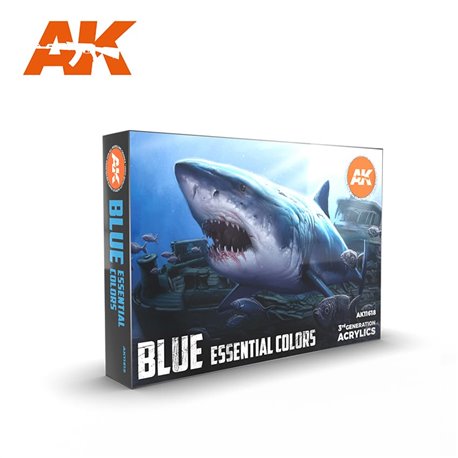 AK Interactive Set - Blue Essential Colors 3Gen Set
