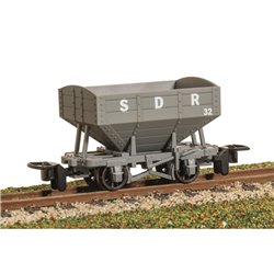 PECO GLT OO-9 SNAIL BEACH D/R 4-WHEEL HOPPER WAGON SDR GREY