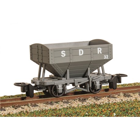 PECO GLT OO-9 SNAIL BEACH D/R 4-WHEEL HOPPER WAGON SDR GREY