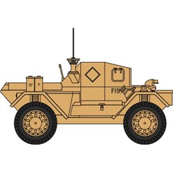 Daimler Dingo Scout Car HQ 2nd Div El Alamein 1942