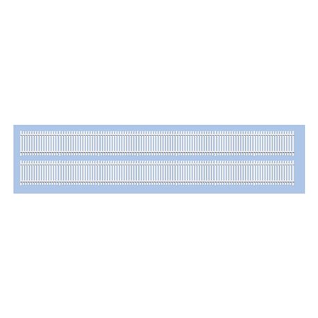 GWR Station / Trackside Fencing Straight Sections White