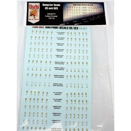 Bootprint Decals, 1/35 - Dust Effect