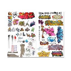 Graffiti, Tags and Letters, 1/72 up to 1/25 Decals