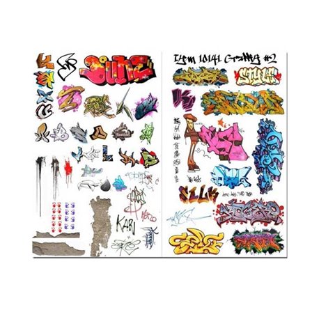 Graffiti, Tags and Letters, 1/72 up to 1/25 Decals