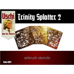Airbrush Stencils - Trinity Splatter 2