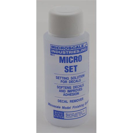 Micro Set for improving the adhesion of decals
