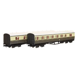 N Gauge B Set Coach Pack Cities Crest Choc & Cream 6449 & 6450