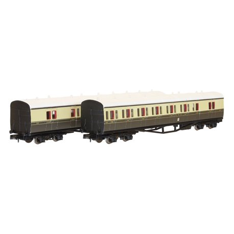 N Gauge B Set Coach Pack Cities Crest Choc & Cream 6449 & 6450