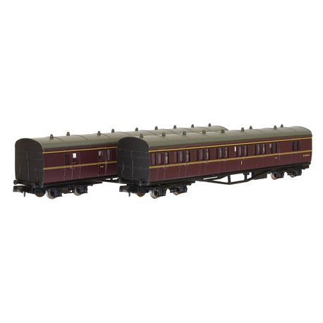 N Gauge B Set Coach Pack BR Maroon 6969 & 6940