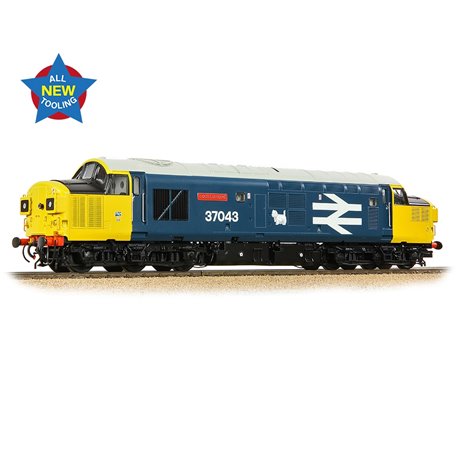Class 37/0 Split Headcode 37043 'Loch Lomond' BR Blue (Large Logo)