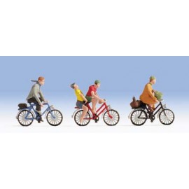Cyclists(4) Two Women Two Men (Painted) by Noch