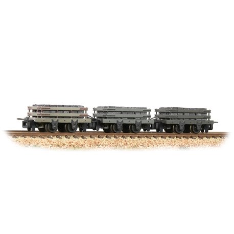 Slate Wagons 3-Pack Grey with Slate Load [W, WL]