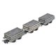 Slate Wagons 3-Pack Grey with Slate Load [W, WL]